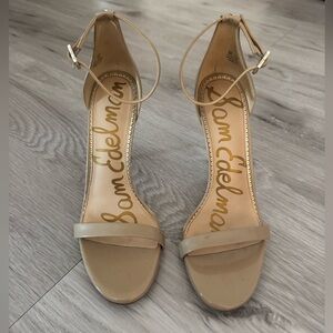 Sam Edelman Nude Leather Heels